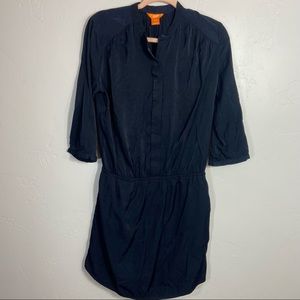 Joe Fresh navy blue dropped waist dress sz XS/P